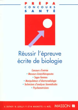 Reussir l'epreuve ecrite de biologie