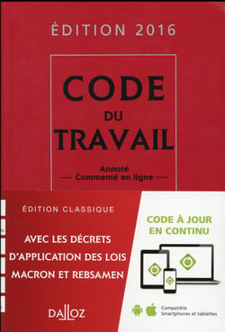 Code du travail (édition 2016)