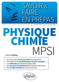 Physique-chimie MPSI