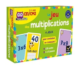 Chouette entraînement : le jeu des multiplications - CE1-CM2 - 5 jeux pour apprendre l'anglais en s'amusant !