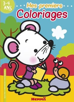 Mes premiers coloriages - souris - 3/4 ans