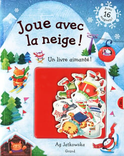 Joue avec la neige - un livre aimanté !