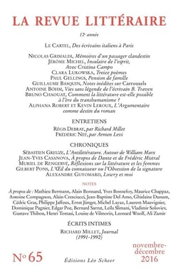 LA REVUE LITTERAIRE n.65