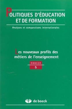 Politique d'éducation et de formation n.5 - les nouveaux profils des métiers de l'enseignement