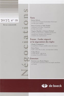 Négociations n.18