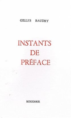 Instants de préface