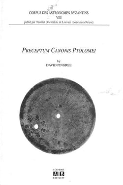 Preceptum canonis ptolemei - corpus des astronomes byzantins VIII