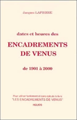 Dates et heures des encadrements de venus