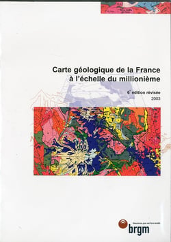 CARTE GEOLOGIQUE FRANCE PLIEE