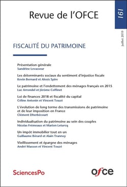 Revue de l'OFCE n.161 : fiscalité du patrimoine