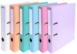 CLASSEUR PVC LEVIER D50 PASTEL CLASSEUR PVC LEVIER D50 PASTEL ASSORTIS