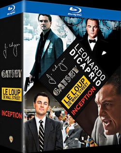 Leonardo DiCaprio: Le loup de Wall Street + Gatsby le magnifique + Inception + J. Edgar