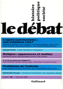 Revue le débat t.59 - mars-avril 1990