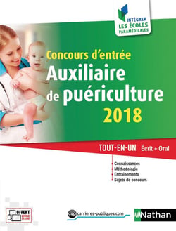 Concours d'entrée - auxiliaire de puériculture - 2018