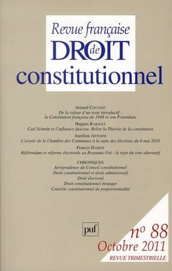 Revue française de droit constitutionnel n.88