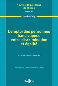 L'emploi des personnes handicapées - entre discrimination et égalité