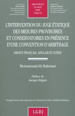 L'intervention du juge etatique des mesures provisoires et conservatoires en pre - vol370