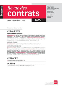 Revue des contrats n.1-2023