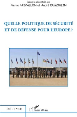 Quelle politique de sécurite et de défense pour l'Europe ?