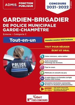 Concours Gardien-brigadier de police municipale et Garde-champêtre - Catégorie C - Tout-en-un