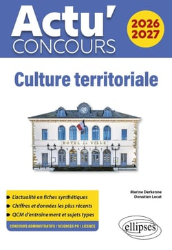 Actu' concours : Culture territoriale (édition 2026/2027)