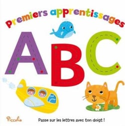 Premiers apprentissages : abc - passe sur les lettres avec ton doigt !