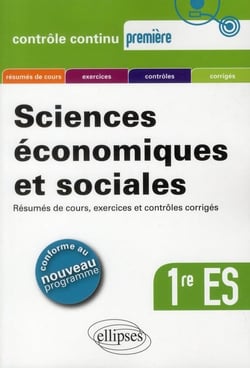 Contrôle continu : sciences éeconomiques & sociales - 1ère ES, programme 2011