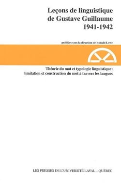 Leçons de linguistique de Gustave Guillaume 1941/1942 t.17