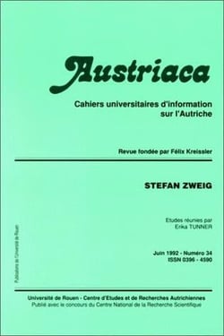 AUSTRIACA Tome 34 : Stefan Zweig