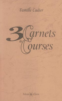 3 carnets de courses