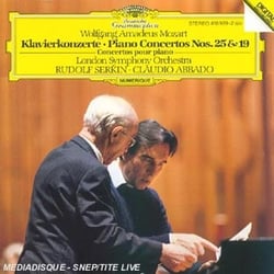 Mozart : piano concerto no. 25 & 19