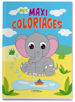 Elephant - mes maxi coloriages - de 3 a 5 ans