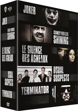 Coffret : Joker + Shining + Le Silence des agneaux + Usual Suspects + Terminator