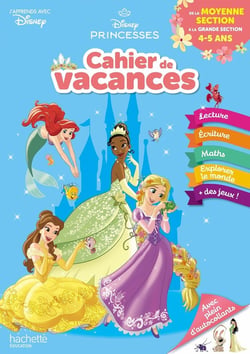 Disney princesses - cahier de vacances - de la MS à la GS (édition 2021)