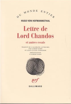 Lettre de Lord Chandos et autres essais