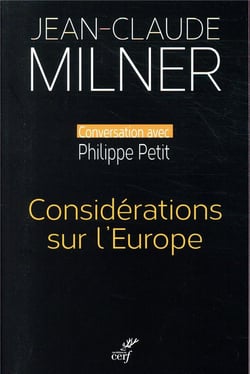 Considérations sur l'Europe - conversation avec Philippe Petit