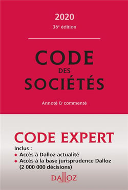 Code des sociétés, annoté et commenté (édition 2020)