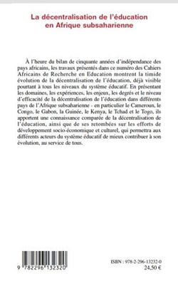 La décentralisation de l'éduction en Afrique subsaharienne - avancées et hésitations