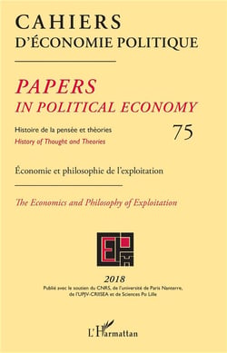 Cahiers d'economie politique (EDITION 2018)