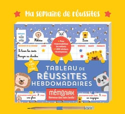 Mémoniak : Ma semaine de réussites : Tableau de réussites hebdomadaires