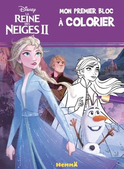 La reine des neiges 2 - mon premier bloc à colorier