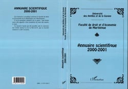 Annuaire scientifique 2000-2001 de la faculte de droit et d'economie de martinique