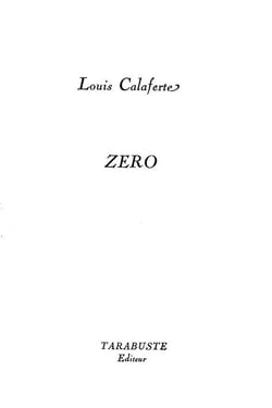 Zero - louis calaferte