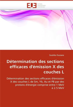 Determination des sections efficaces d'emission x des couches l