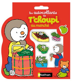 Autocollants - t'choupi - le marché