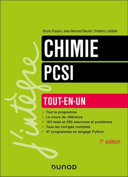 Chimie tout-en-un PCSI - 7e éd.