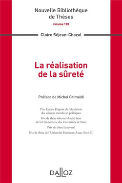 La réalisation de la sûreté - Volume 190