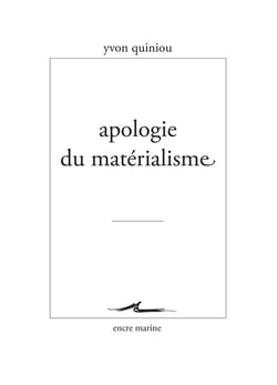 Apologie du materialisme