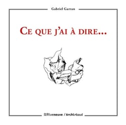 Ce que j'ai à dire...