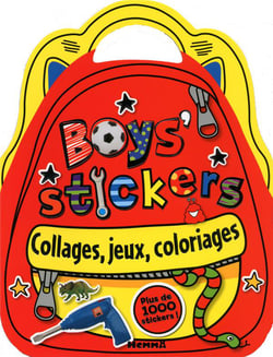 Boys stickers - collages, jeux, coloriages